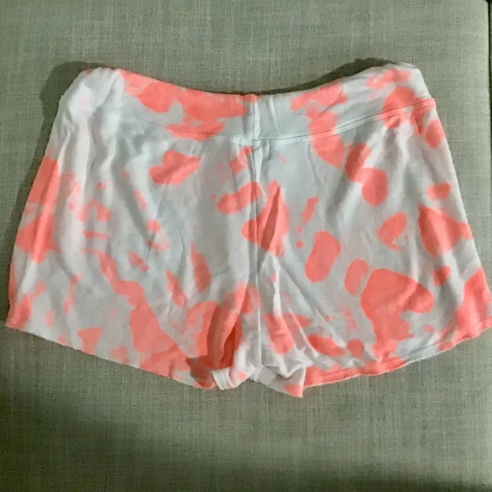 SUNDRY Tie Dye Drawstring Short Pop Peach Size 3 / Large - Picture 6 of 7